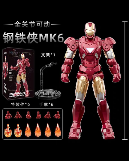 漫威 中动玩具 钢铁侠手办MK6