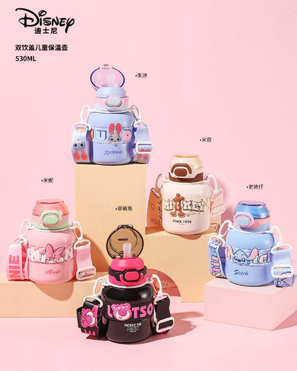 迪士尼双饮盖儿童保温壶